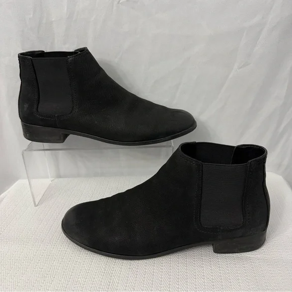 Frye Mallory Chelsea Black Leather Boots - Picture 7 of 9